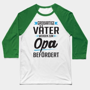 Großartige Väter werden zum Opa Baseball T-Shirt